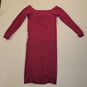 Bebe  Burgundy bodycon size small